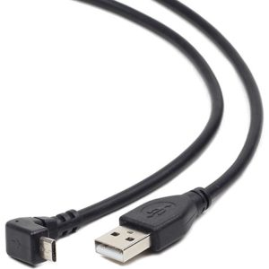 CABLEXPERT ANGLED MICRO-USB CABLE 1,8M CCP-MUSB2-AMBM90-6