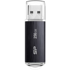 SILICON POWER USB Flash Drive Blaze B02, 256GB, USB 3.2, μαύρο SP256GBUF3B02V1K.( 3 άτοκες δόσεις.)