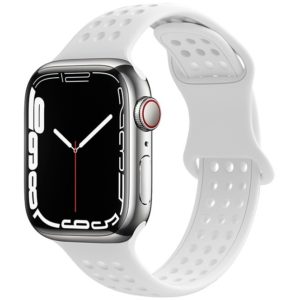 Watchband Hoco WA08 Flexible Honeycomb 38/40/41mm για Apple Watch 1/2/3/4/5/6/7/8/SE Λευκό Silicon Band.