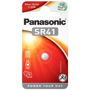 Buttoncell Silver Oxide Panasonic SR41 1.55V Τεμ. 1.
