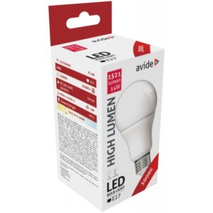 Avide LED Κοινή A60 14W E27 Θερμό 3000K Υψηλής Φωτεινότητας.