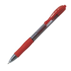 Στυλό GEL PILOT G-2 1.0 mm (Κόκκινο) (2627002) (PILBLG21R).