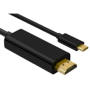 POWERTECH καλώδιο USB-C σε HDMI PTH-072, 4K/60Hz, 1m, μαύρο PTH-072.