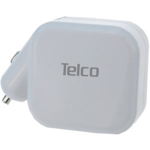 Telco Πολυφορτιστής USB σπιτιού & αυτοκινήτου P-19