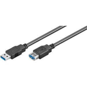 GOOBAY καλώδιο USB 3.0 σε USB (F) 93998, copper, 1.8m, μαύρο 93998.