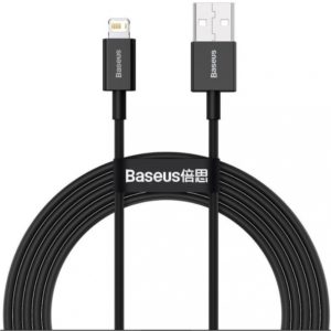 Baseus Lightning Superior Series cable, Fast Charging, Data 2.4A, 2m Black (CALYS-C01) (BASCALYS-C01).