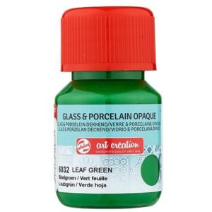 Talens χρώμα glass/porcelain opaque 6032 leaf green 30ml.