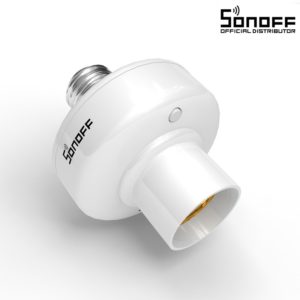 GloboStar 80023 SONOFF SLAMPHER-R3-E27 - Smart Switch Wi-Fi - 433MHz - RF Control - E27toE27 Light Holder.