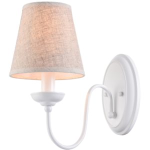 Home Lighting C111-1 ORION WALL LAMP WHITE & WHITE SHADE A4 77-3672( 3 άτοκες δόσεις.)
