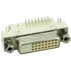 DVI Connector - DVI 24+1, Nickel, White CON-D003.