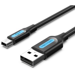 VENTION USB 2.0 A Male to Mini-B Male Cable 1M Black PVC Type (COMBF).