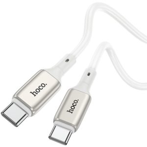 Καλώδιο σύνδεσης Hoco X66 Howdy PD 60W USB-C σε USB-C 3.0A 1m Λευκό.