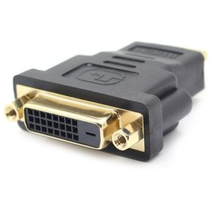 POWERTECH αντάπτορας HDMI αρσενικό σε DVI 24+1 θηλυκό CAB-H028, μαύρος CAB-H028.