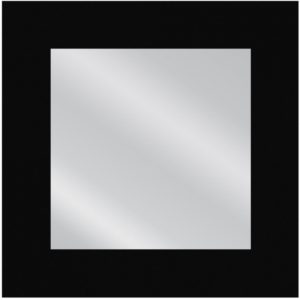 ArteLibre Καθρέπτης Τοίχου AAINA Μαύρο Μοριοσανίδα/Γυαλί 90x90cm.( 3 άτοκες δόσεις.)