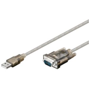 GOOBAY καλώδιο USB σε RS-232 68875, 1 Mbit/s, 1.5m, διάφανο 68875.
