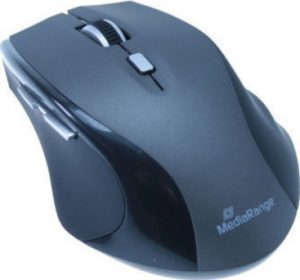 MediaRange Optical Mouse (Black/Grey, Wireless) (MROS203).