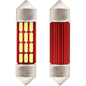Amio ΛΑΜΠΑΚΙΑ ΠΛΑΦΟΝΙΕΡΑΣ 39mm 12V 5.600K 16xSMD 4014 LED CAN-BUS AMIO - 2 ΤΕΜ..