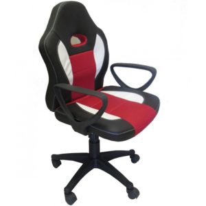 ArteLibre Καρέκλα Γραφείου ΔΩPOΘEA Μαύρο/Κόκκινο 58x60x90-100cm.( 3 άτοκες δόσεις.)