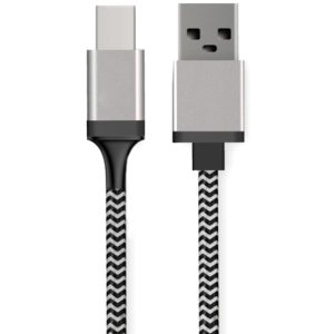 POWERTECH καλώδιο USB σε USB Type-C CAB-U130, 8mm tip, 1.5m, μαύρο-γκρι CAB-U130.