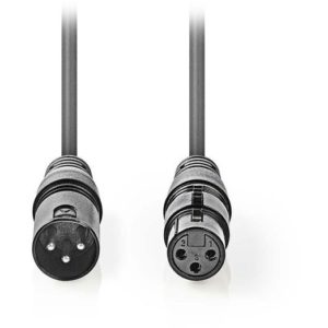 NEDIS COTH15010GY50 Balanced XLR Audio Cable XLR 3-Pin Male - XLR 3-Pin Female 5 NEDIS.