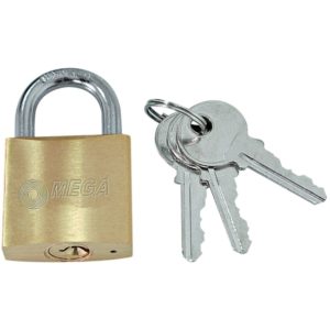 MEGA λουκέτο ασφαλείας 24263, 3x κλειδιά, μεταλλικό, 63mm PR-24263.