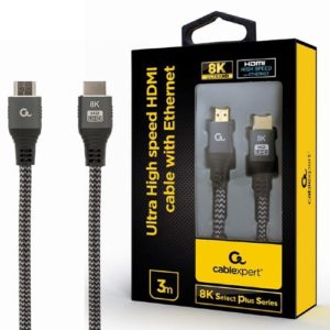 CABLEXPERT ULTRA HIGH SPEED HDMI CABLE,8K SELECT PLUS SERIES 3M CCB-HDMI8K-3M