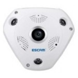 Escam IP camera - QP180 PANORAMIC 360 - Πανοραμική εικόνα 360 μοιρών - συνδεση με WiFi 1.3MP - InfraRed.( 3 άτοκες δόσεις.)