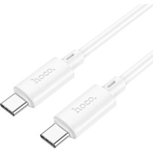 Καλώδιο σύνδεσης Hoco X88 USB-C σε USB-C 60W για Γρήγορη Φόρτιση και Μεταφορά Δεδομένων 1m Λευκό.
