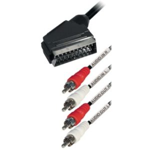 Scart αρσ. σε 4 RCA (2x Audio in + 2x Audio out) 3.0μ.