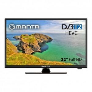 Manta TV 22LFN123D LED TV 22 DVB-C/T2, DC 12V Model 2023.( 3 άτοκες δόσεις.)