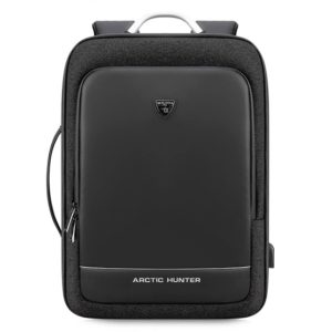 ARCTIC HUNTER τσάντα πλάτης B00227-BK με θήκη laptop 17, μαύρη B00227-BK.( 3 άτοκες δόσεις.)