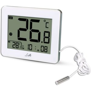 LIFE CORDY INDOOR/OUTDOOR THERMOMETER, WHITE COLOR LIFE.