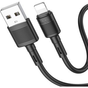 Καλώδιο Σύνδεσης Hoco X83 iP Victory USB σε Lightning 2.4A Μαύρο 1m Υψηλής Αντοχής.