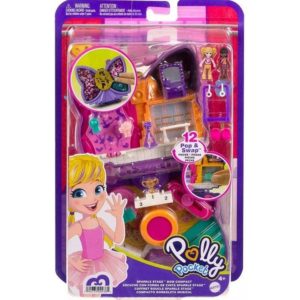 Mattel Polly Pocket - Sparkle Stage Bow Compact (HCG17).