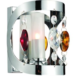 Home Lighting MB0810-1A 'MIX' WALL LAMP CHROME CRYSTAL. 77-1810( 3 άτοκες δόσεις.)