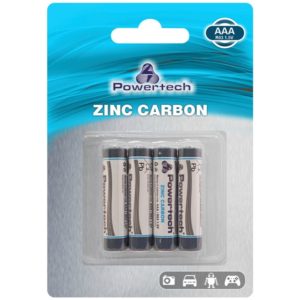 POWERTECH Zinc Carbon μπαταρίες PT-948, AAA R03 1.5V, 4τμχ PT-948.
