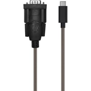 CABLETIME καλώδιο USB-C σε RS232 C160, 28AWG, 1m, διάφανες-μαύρο 5210131038338.