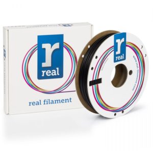 REAL PLA Tough 3D Printer Filament - Black - spool of 0.5Kg - 1,75mm (REFPLATOUGHBLACK500MM175).