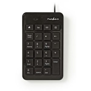 NEDIS KBNM100BK Wired Numeric Keypad USB Black NEDIS.