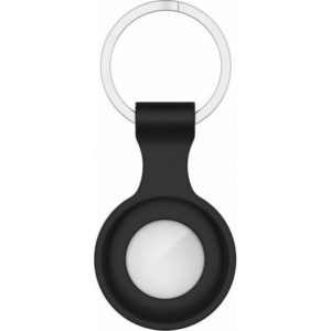 Tech-Protect® Icon Apple Airtag Θήκη Σιλικόνης με Κρίκο - Μαύρο