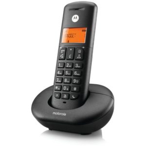 Motorola E201 Black Ασύρματο τηλέφωνο με ανοιχτή ακρόαση, call block και Do Not Disturb.( 3 άτοκες δόσεις.)