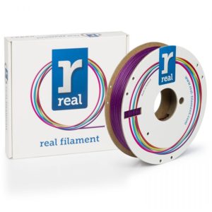 REAL PLA Sparkle 3D Printer Filament - Sparkle Topaz Purple - spool of 0.5Kg - 1.75mm (REFPLASPRKPURP500MM175).