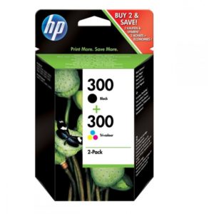 HP 300 2-pack Black-Tri-color Original Ink Cartridges. CN637EE.( 3 άτοκες δόσεις.)