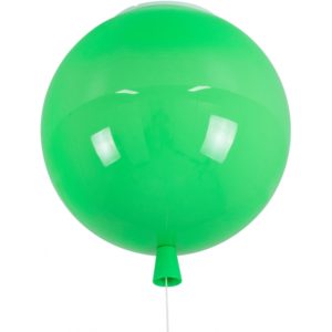 GloboStar BALLOON 00653 Μοντέρνο Παιδικό Φωτιστικό Οροφής Μονόφωτο Πράσινο Πλαστικό Μπάλα Φ30 x Υ33cm.( 3 άτοκες δόσεις.)
