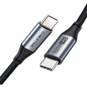CABLETIME καλώδιο USB Type-C C160, PD100W, USB 2.0, 5A, 2m, μαύρο 5210131038000.