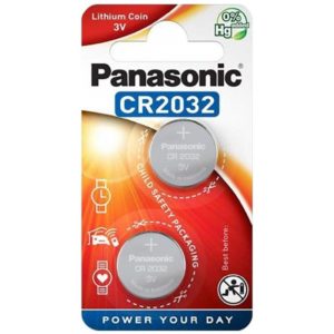 Buttoncell Panasonic CR2032 3V Τεμ. 2.