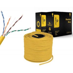 CABLEXPERT CAT5e UTP LAN CABLE (CCA), SOLID, 305M YELLOW UPC-5004E-SOL-Y( 3 άτοκες δόσεις.)