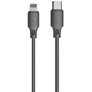 Charging Cable WK TYPE-C/i6 Black 1m Full Speed 18W PD WDC-115