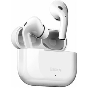 Baseus W3 In-ear Bluetooth Handsfree Ακουστικά με Θήκη Φόρτισης Λευκά (NGW3-02) (BASNGW3-02).