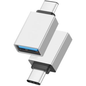 POWERTECH αντάπτορας USB-C αρσενικό σε USB 3.0 θηλυκό PTH-062, ασημί PTH-062.